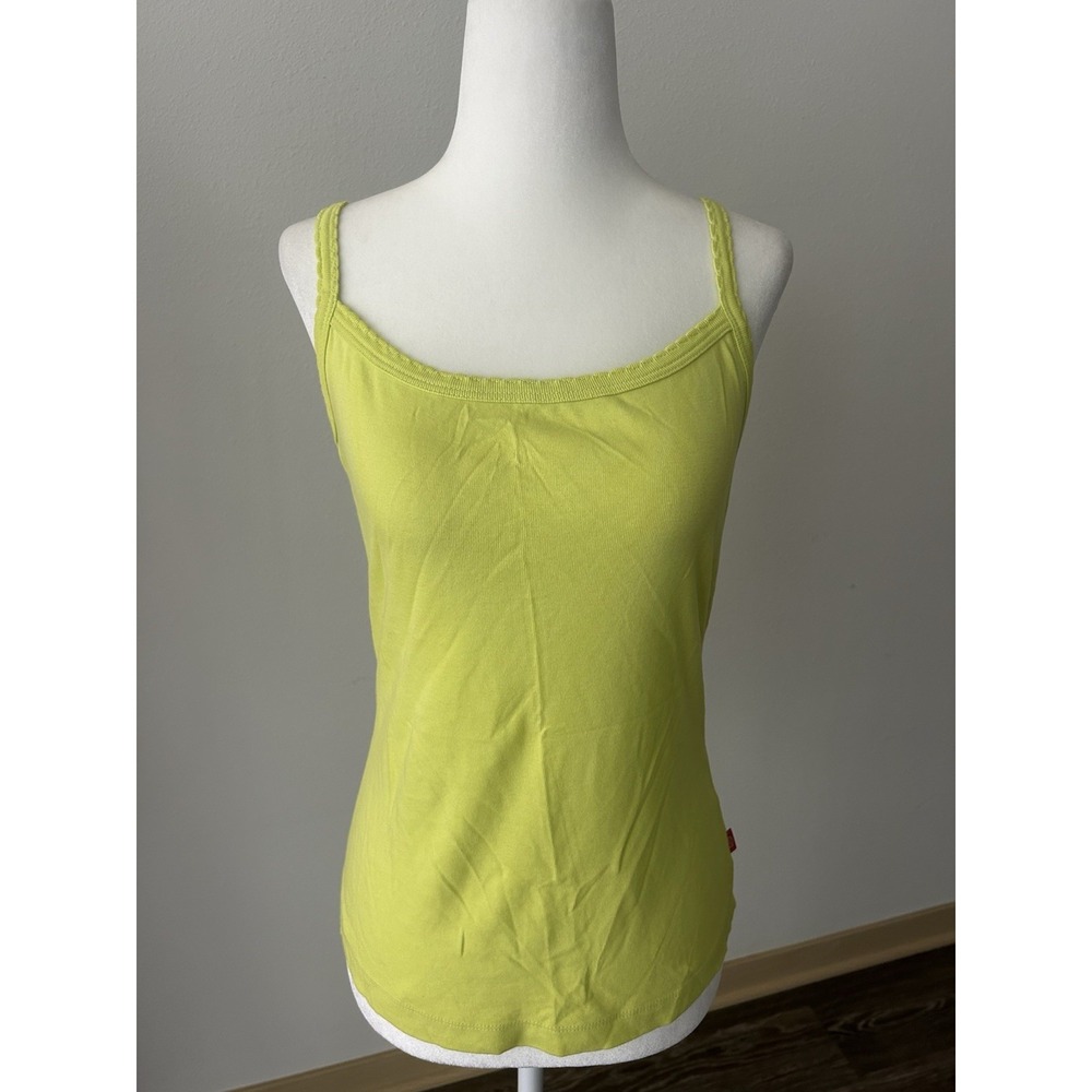 Vintage Key West Chartreuse Neon Green Tank Y2K Beach Vacation